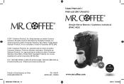Mr. Coffee BVMC-KG5 User Manual