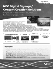 NEC P402-PC-CRE Specification Brochure