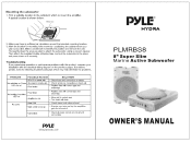 Pyle PLMRBS8 Owners Manual