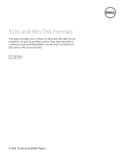 Dell Poweredge C4130 512e and 4Kn Disk Formats