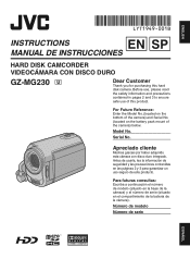 JVC GZ-MG230 Instructions