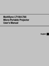 NEC LT85 User Manual