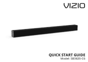 Vizio SB3820-C6 Quickstart Guide (English)