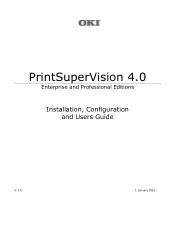 Oki C9650hn SIGNAGE SOLUTION PrintSuperVision 4.0 User Guide