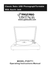 Pyle PVNTT1B PVNTT1R Manual 1