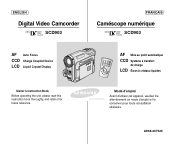Samsung SC-D903 User Manual (user Manual) (English, French)