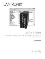 Lantronix SISPM1040-582-LRT CLI Reference Guide Rev H PDF 2.60 MB