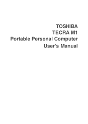 Toshiba M1 User Manual