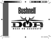 Bushnell DOA Rifle Scope Owner's Manual