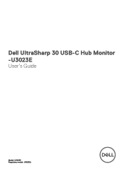Dell U3023E Monitor Users Guide