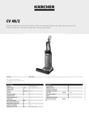 Karcher CV 48/2 Product information