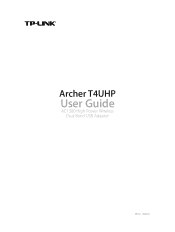 TP-Link Archer T4UHP Archer T4UHPUN V1 User Guide