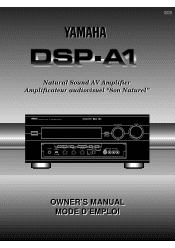 Yamaha DSP-A1 Owner's Manual