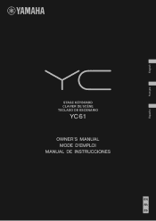 Yamaha YC61 YC61 Owners Manual