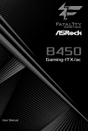 ASRock Fatal1ty B450 Gaming-ITX/ac User Manual