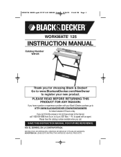 Black & Decker WM125 Type 1 Manual - WM125
