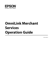 Epson OmniLink Merchant Services V3 Operation Guide