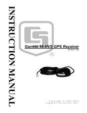 Garmin GPS 16HVS Instruction Manual