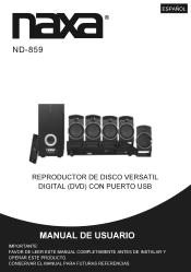 Naxa ND-859 ND-859 manual - Español