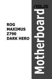 Asus ROG MAXIMUS Z790 DARK HERO Users Manual English