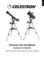 Celestron AstroMaster 76EQ Telescope AstroMaster 70EQ, 76EQ and 114 EQ Manual (Italian)