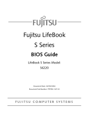Fujitsu S6210 S6210, S6220 BIOS Guide