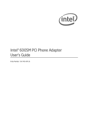 Intel 600SM Manual Product Guide