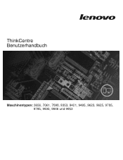 Lenovo ThinkCentre A62 (German) User guide