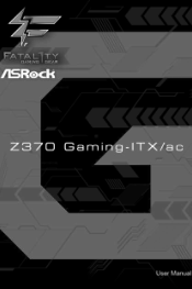 ASRock Fatal1ty Z370 Gaming-ITX/ac User Manual