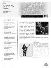 Behringer DI4000 Product Information Document