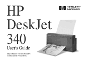 HP Deskjet 300 HP DeskJet 340 Printer - (English) User's Guide
