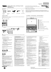 Lenovo ThinkPad T550 (English) Safety, Warranty, and Setup Guide - ThinkPad T550, W550s
