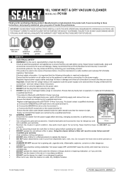 Sealey PC100 Instruction Manual