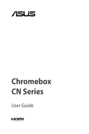 Asus Chromebox CN62 commercial Chromebox CN series user s manual English.