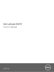 Dell Latitude E5270 Owners Manual