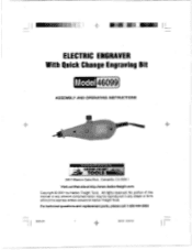 Harbor Freight Tools 46099 User Manual
