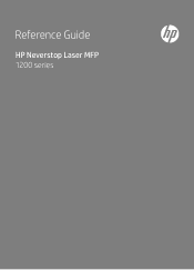 HP Neverstop Laser MFP 1200 Reference Guide