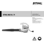 Stihl BGE 61 Product Instruction Manual