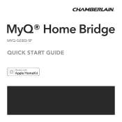 Chamberlain MYQ-G0303-SP Quick Start Guide - English French Spanish