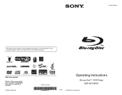 Sony BDP-S570 Operating Instructions