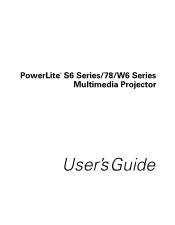 Epson PowerLite 78 User's Guide