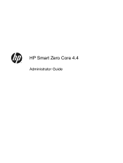 HP t510 Smart Zero Core 4.4 Administrator Guide