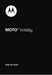 Motorola W408g Guía de inicio - Español