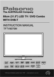 Palsonic TFTV8070M Owners Manual