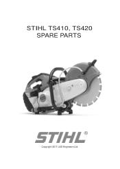 Stihl TS 410 A EWC STIHL Cutquik Parts List
