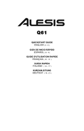Alesis Q61 Quick Start Guide