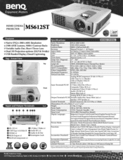 BenQ MS612ST MS612ST Datasheet