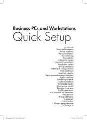 HP 315eu Quick Setup Poster - Compaq 100eu Small Form Factor and 315eu Microtower PCs