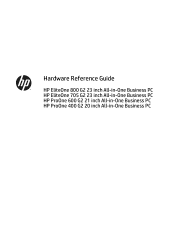 HP EliteOne 705 Hardware Reference Guide