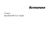 Lenovo S10e Laptop User Guide